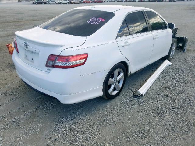 4T1BF3EK5AU520395 - 2010 TOYOTA CAMRY BASE WHITE photo 4