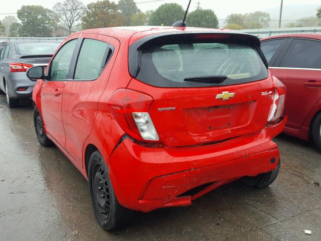 KL8CB6SA4GC561254 - 2016 CHEVROLET SPARK LS RED photo 3