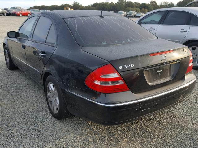 WDBUF65J14A541738 - 2004 MERCEDES-BENZ E 320 BLACK photo 3