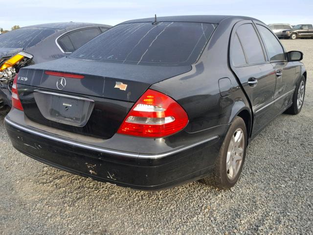 WDBUF65J14A541738 - 2004 MERCEDES-BENZ E 320 BLACK photo 4