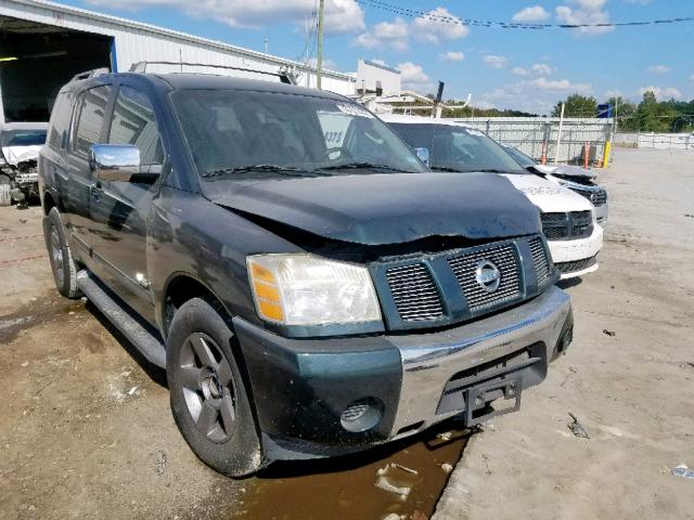 5N1AA08A05N706244 - 2005 NISSAN ARMADA SE GREEN photo 1