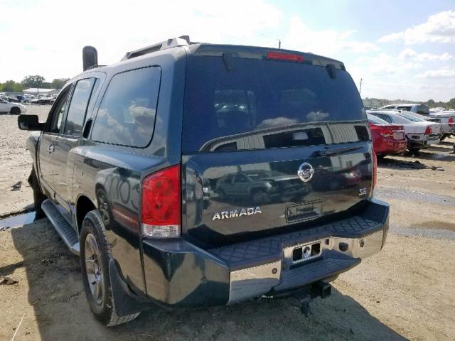 5N1AA08A05N706244 - 2005 NISSAN ARMADA SE GREEN photo 3