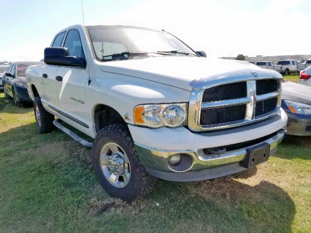 3D3KS28C75G737090 - 2005 DODGE RAM 2500 S WHITE photo 1