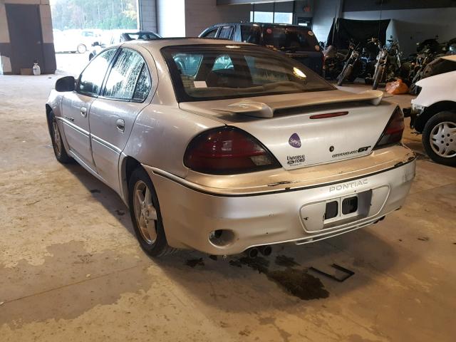 1G2NV52E71C151340 - 2001 PONTIAC GRAND AM G SILVER photo 3