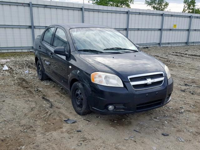 KL1TD56678B147448 - 2008 CHEVROLET AVEO BASE Қара фото 1
