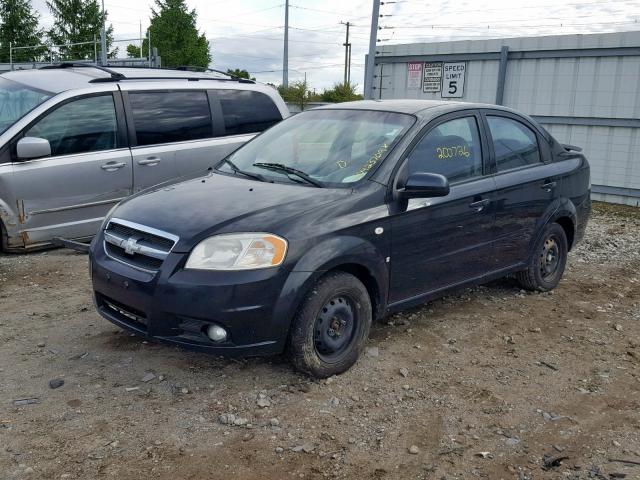KL1TD56678B147448 - 2008 CHEVROLET AVEO BASE Қара фото 2