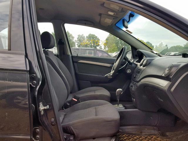 KL1TD56678B147448 - 2008 CHEVROLET AVEO BASE Қара фото 5