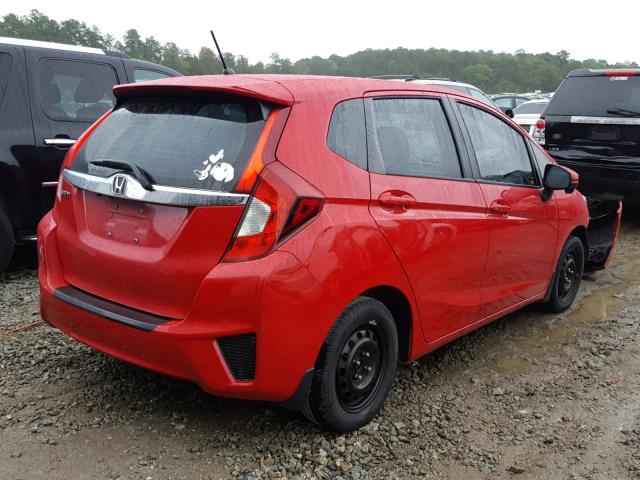 3HGGK5H81FM755889 - 2015 HONDA FIT EX RED photo 4