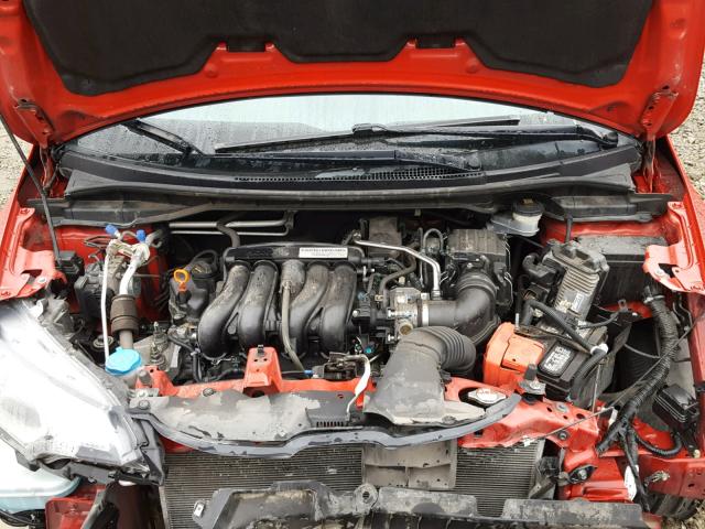 3HGGK5H81FM755889 - 2015 HONDA FIT EX RED photo 7