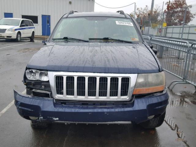 1J4GW48SX4C320242 - 2004 JEEP GRAND CHER BLUE photo 10