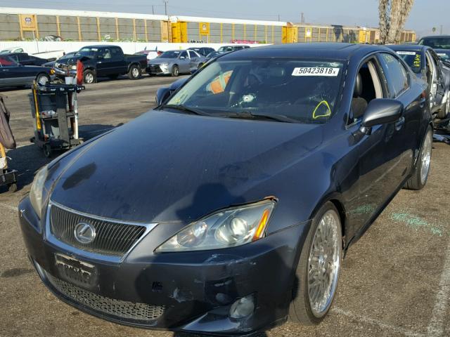 JTHBK262865012270 - 2006 LEXUS IS 250 BLUE photo 2