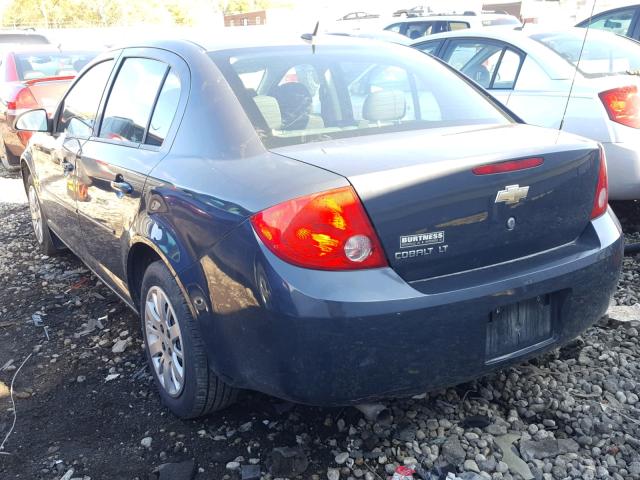 1G1AT58H297189900 - 2009 CHEVROLET COBALT LT GRAY photo 3