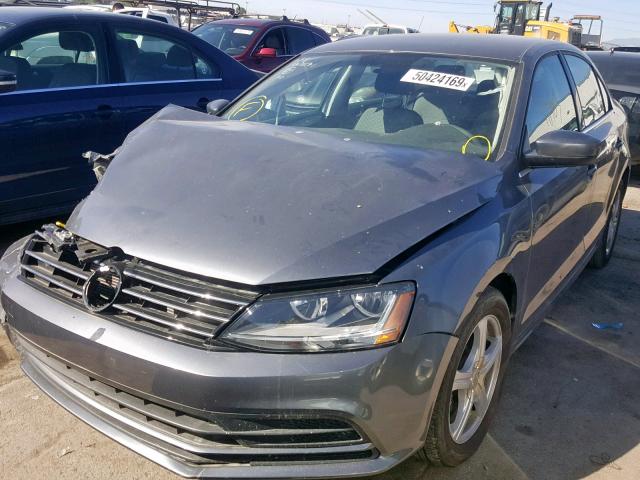 3VW167AJ0HM216763 - 2017 VOLKSWAGEN JETTA S GRAY photo 2