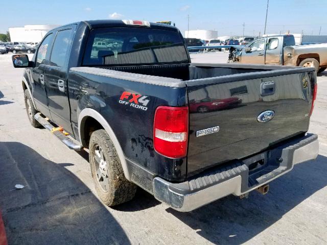 1FTPW14585KE14146 - 2005 FORD F150 SUPER BLACK photo 3