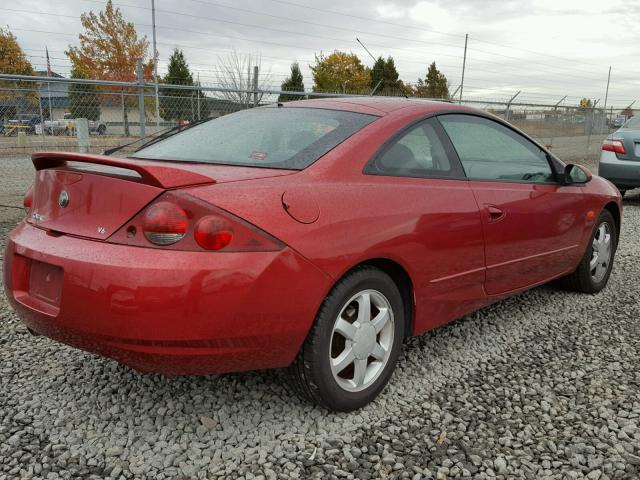 1ZWFT61L4Y5642418 - 2000 MERCURY COUGAR V6 RED photo 4