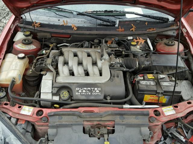 1ZWFT61L4Y5642418 - 2000 MERCURY COUGAR V6 RED photo 7