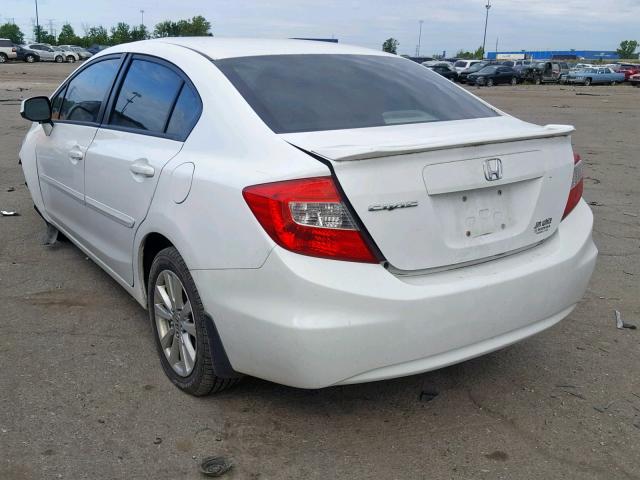 19XFB2F99CE006753 - 2012 HONDA CIVIC EXL 白色 照片 3