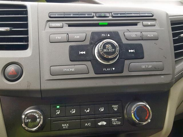 19XFB2F99CE006753 - 2012 HONDA CIVIC EXL 白色 照片 9