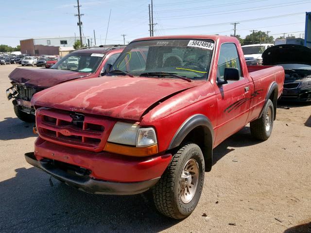 1FTZR11V4XTA09130 - 1999 FORD RANGER RED photo 2