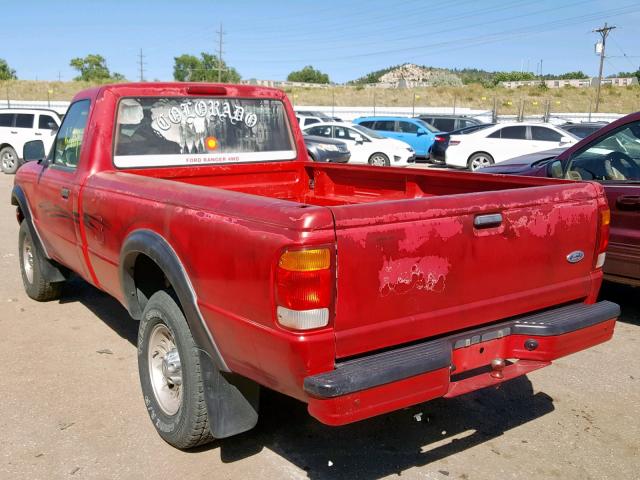 1FTZR11V4XTA09130 - 1999 FORD RANGER RED photo 3