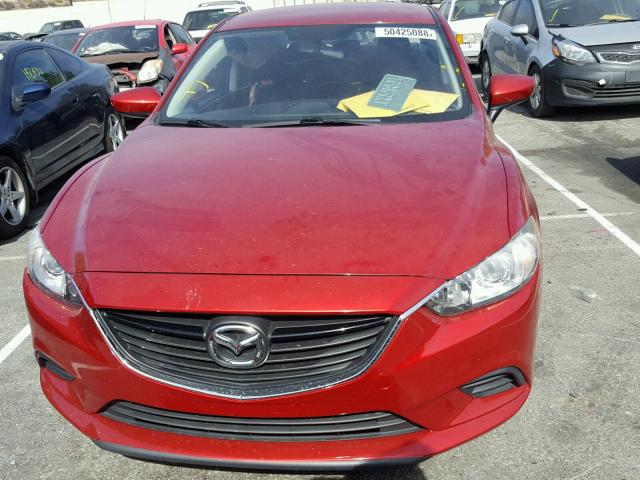 JM1GJ1U58F1220349 - 2015 MAZDA 6 SPORT RED photo 9