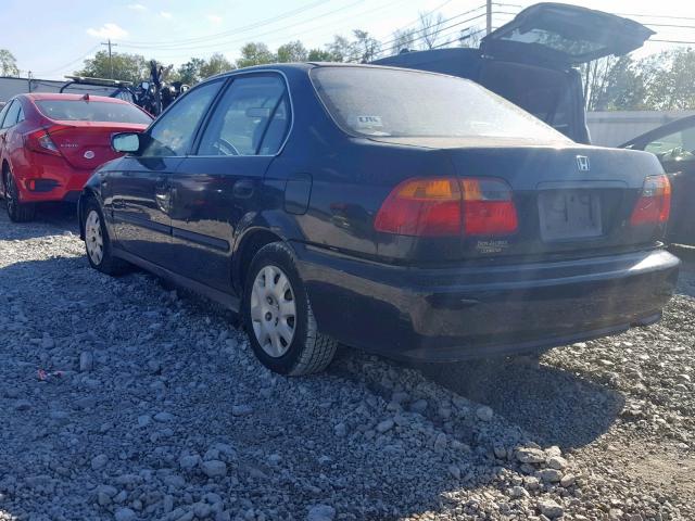 1HGEJ6672XL027219 - 1999 HONDA CIVIC LX BLACK photo 3