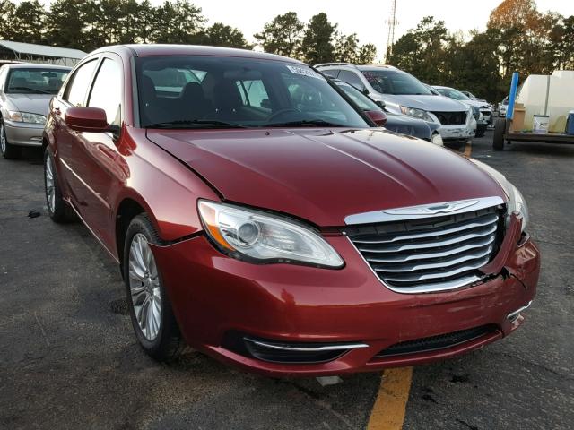 1C3BC1FGXBN550519 - 2011 CHRYSLER 200 TOURIN BURGUNDY photo 1