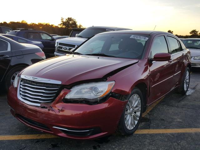 1C3BC1FGXBN550519 - 2011 CHRYSLER 200 TOURIN BURGUNDY photo 2