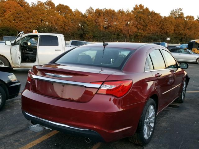 1C3BC1FGXBN550519 - 2011 CHRYSLER 200 TOURIN BURGUNDY photo 4