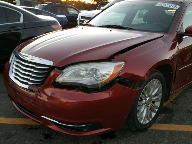 1C3BC1FGXBN550519 - 2011 CHRYSLER 200 TOURIN BURGUNDY photo 9