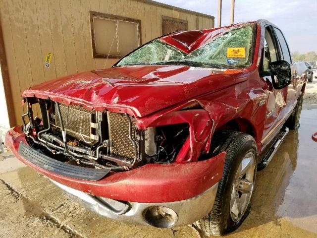 1D7HA18277S157881 - 2007 DODGE RAM 1500 S RED photo 2