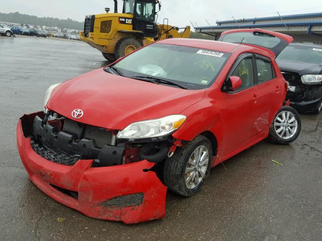 2T1KU40E19C042857 - 2009 TOYOTA COROLLA MA RED photo 2