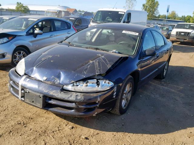 2B3HD46R13H528989 - 2003 DODGE INTREPID S BLUE photo 2