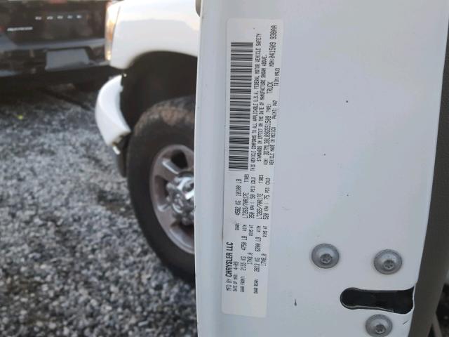 3D7ML38L89G551509 - 2009 DODGE RAM 3500 WHITE photo 10