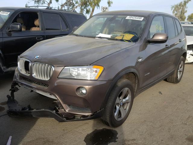 5UXWX5C55CL721636 - 2012 BMW X3 XDRIVE2 BROWN photo 2