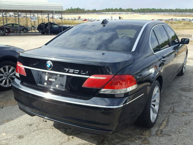 WBAHN83537DT73205 - 2007 BMW 750 BLACK photo 4