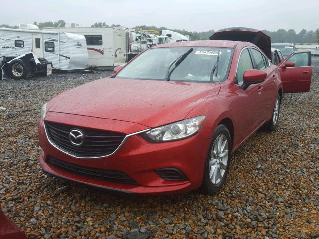 JM1GL1U56H1119789 - 2017 MAZDA 6 SPORT RED photo 2