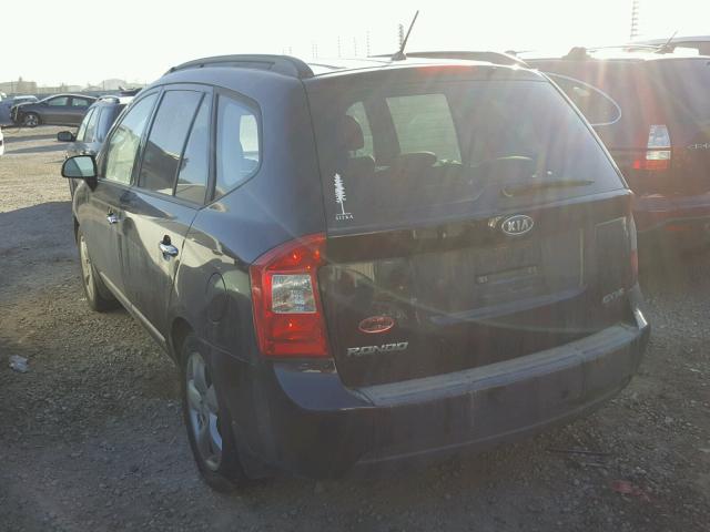 KNAFG526087191181 - 2008 KIA RONDO LX BLACK photo 3