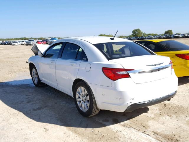 1C3CCBAB1EN121988 - 2014 CHRYSLER 200 LX WHITE photo 3