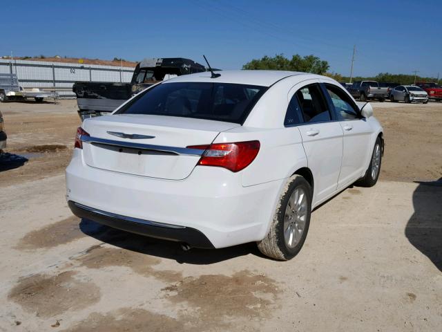 1C3CCBAB1EN121988 - 2014 CHRYSLER 200 LX WHITE photo 4