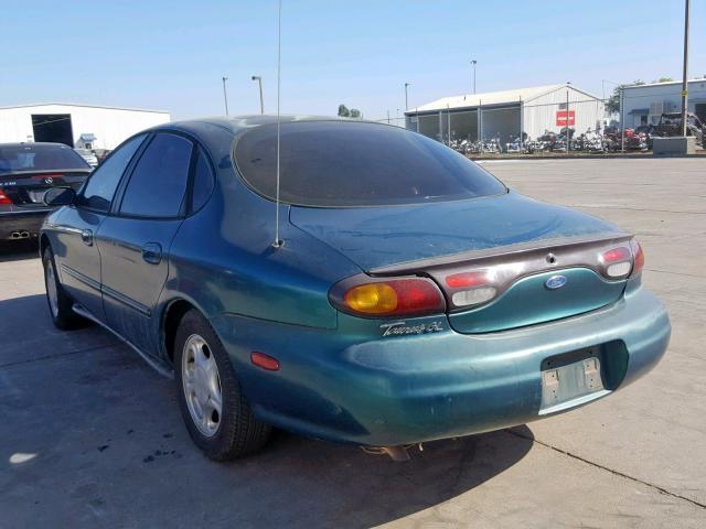 1FALP52UXVG160011 - 1997 FORD TAURUS GL GREEN photo 3