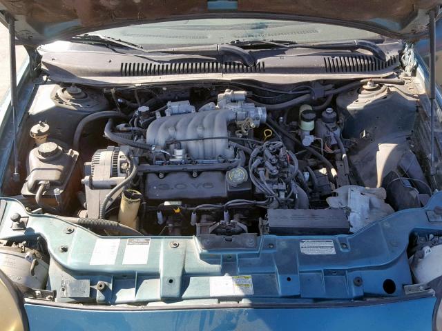 1FALP52UXVG160011 - 1997 FORD TAURUS GL GREEN photo 7