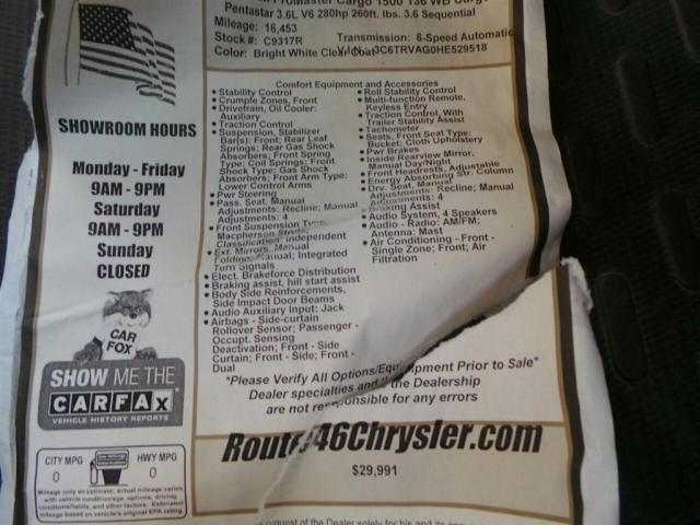 3C6TRVAG0HE529518 - 2017 RAM PROMASTER 白色 照片 10