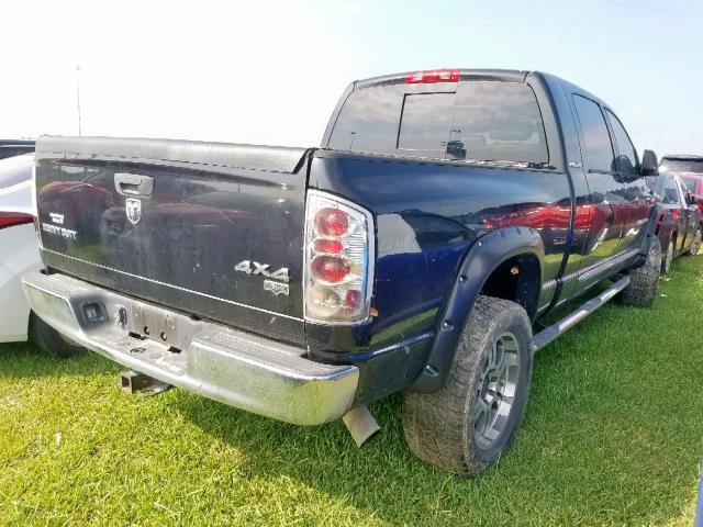 3D3LX39C86G251061 - 2006 DODGE RAM 3500 BLACK photo 4