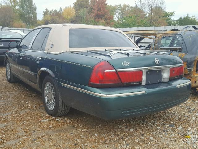 2MEFM74W5YX668152 - 2000 MERCURY GRAND MARQ GREEN photo 3