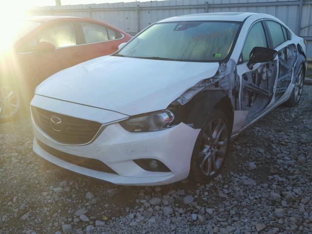 JM1GJ1W67E1134924 - 2014 MAZDA 6 GRAND TO WHITE photo 2