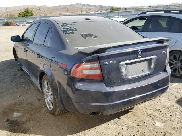 19UUA66258A028930 - 2008 ACURA TL BLUE photo 3