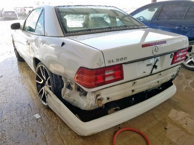 WDBFA68F8XF187044 - 1999 MERCEDES-BENZ SL 500 WHITE photo 3