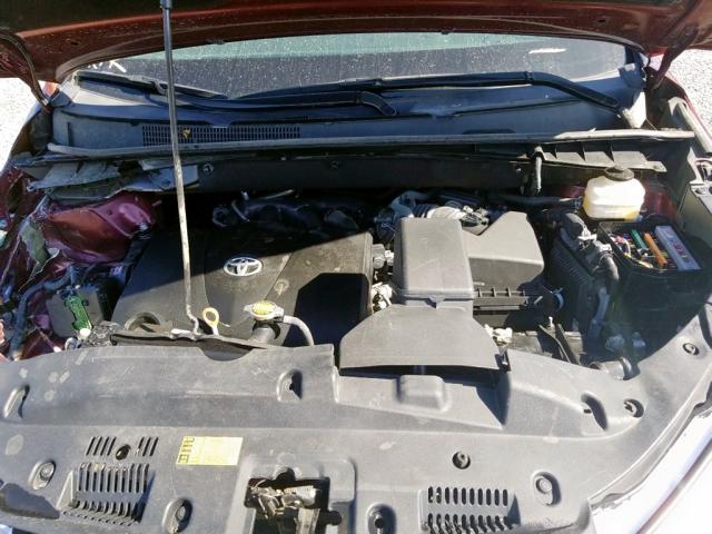 5TDBZRFH0HS394933 - 2017 TOYOTA HIGHLANDER 勃艮第红 照片 9