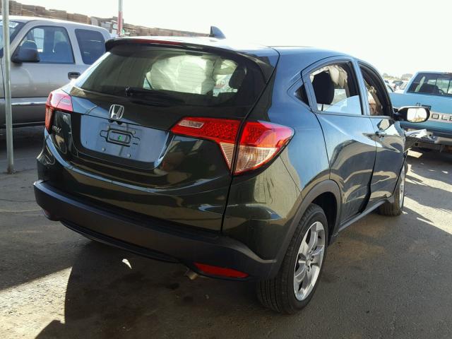 3CZRU5H31HM704444 - 2017 HONDA HR-V LX GREEN photo 4